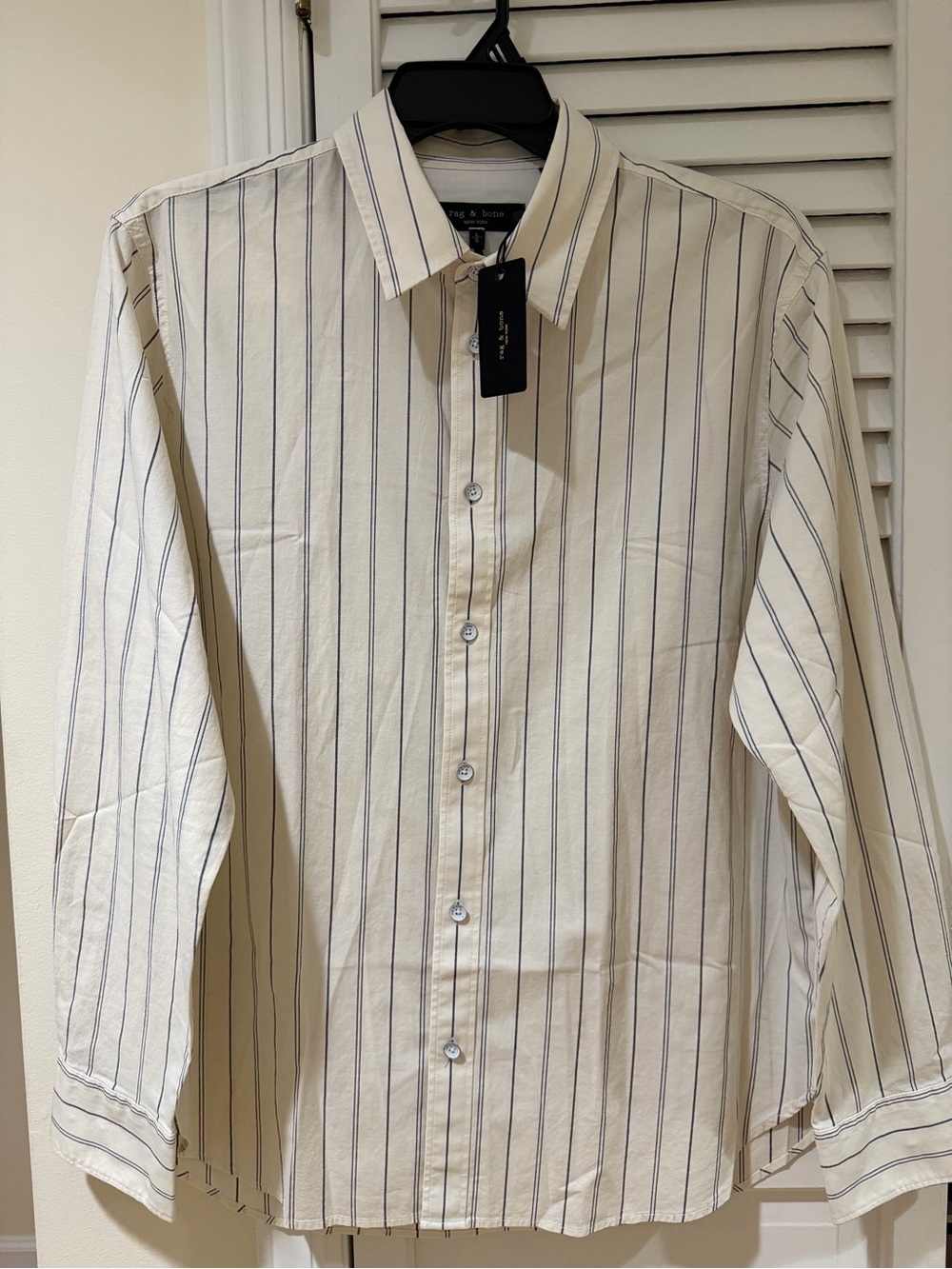Rag & Bone Griffin Stripe LS Shirt – NWT – Size L